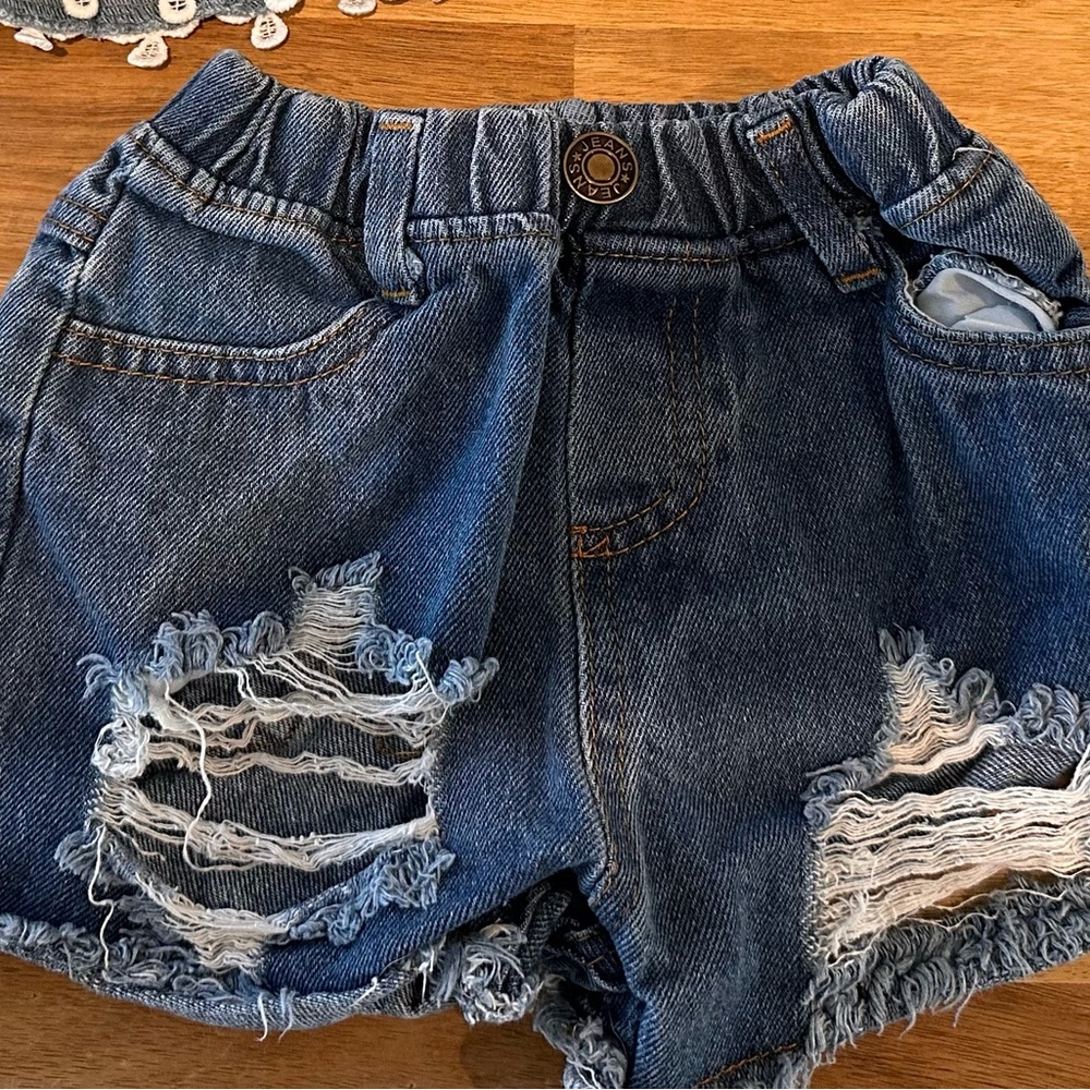 Stylish Blue Denim Kids Shorts